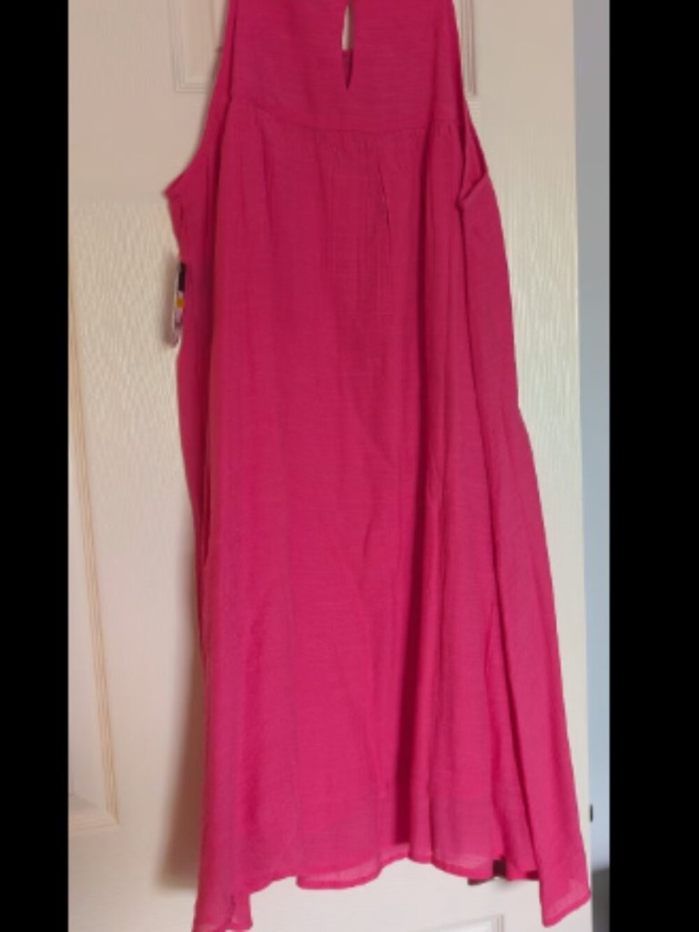Crown + Ivy Knee Length Hot Pink Dress - Size M - Picture 3 of 4